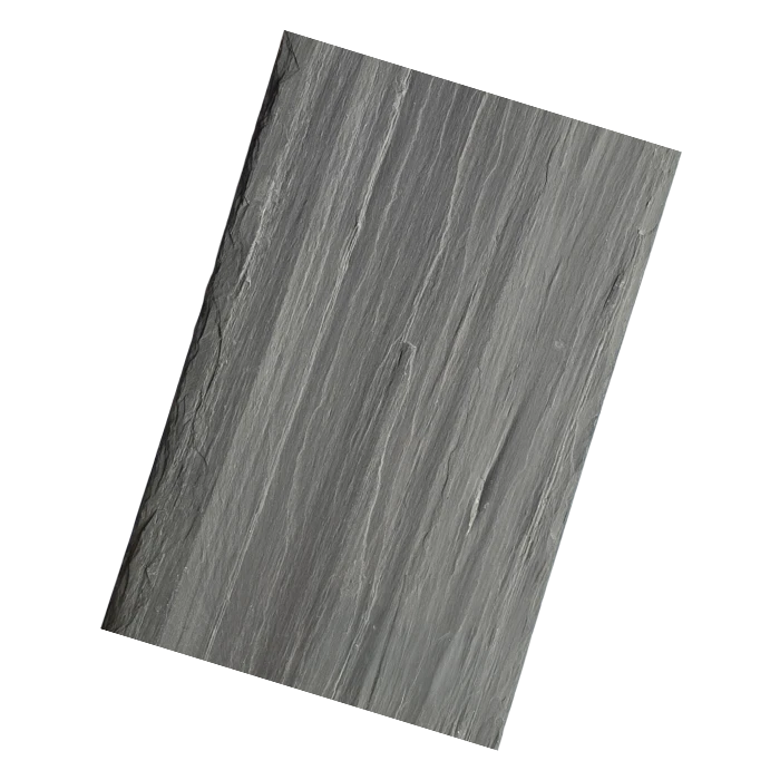 Fragment nowoczesnej elewacji budynku wykończonej płytkami z łupka naturalnego Jelstone.