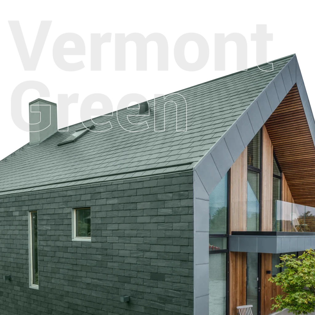 Vermont Green jelstone łupek naturalny dachowy łupek elewacja jelenia góra wrocław ŁUPEK NA DACH